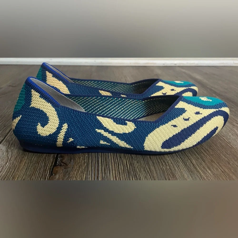 Rothy’s Shoes Flats The Flat Women's US 8 Moroccan Retired Ltd. Edition Ballet - Picture 3 of 10